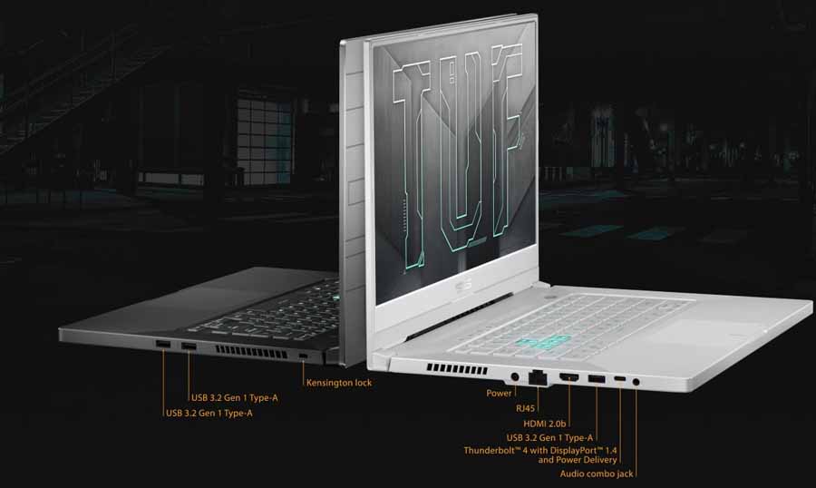 Asus TUF Dash F15 2021 Ports