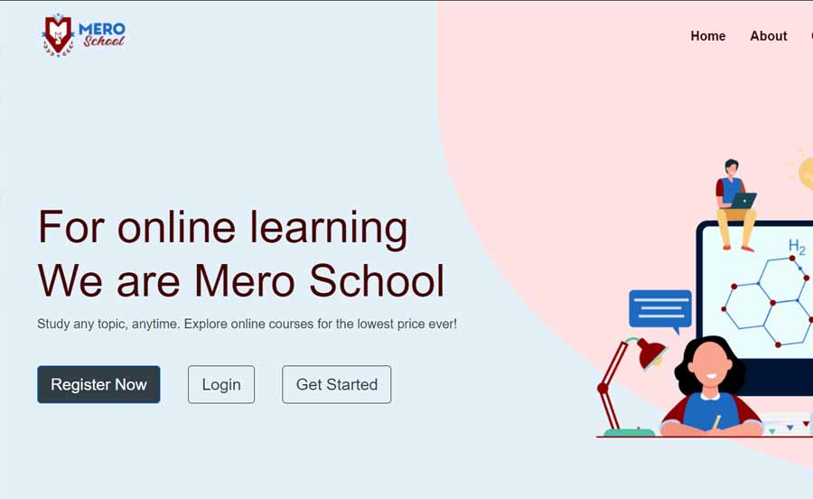 Mero School Nepal best e-learning platforms