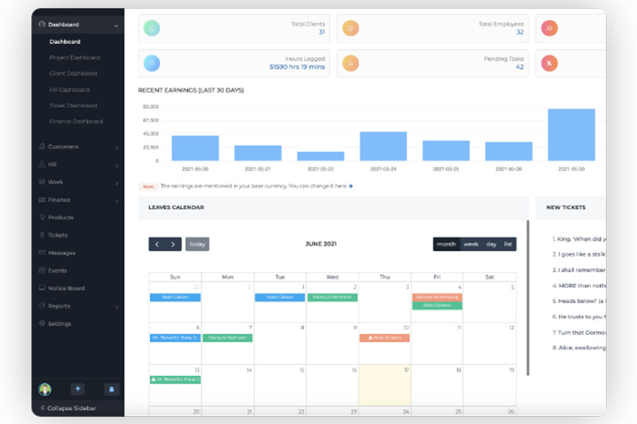 LeoSquad - Dashboard