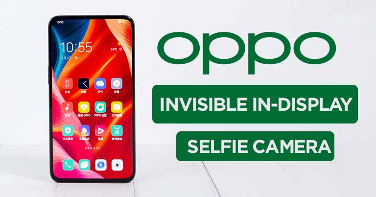 Oppo latest Under-Display Camera technology under-screen in-display selfie phone
