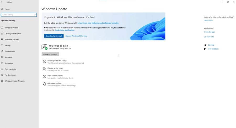 Windows11 Update Check - 1