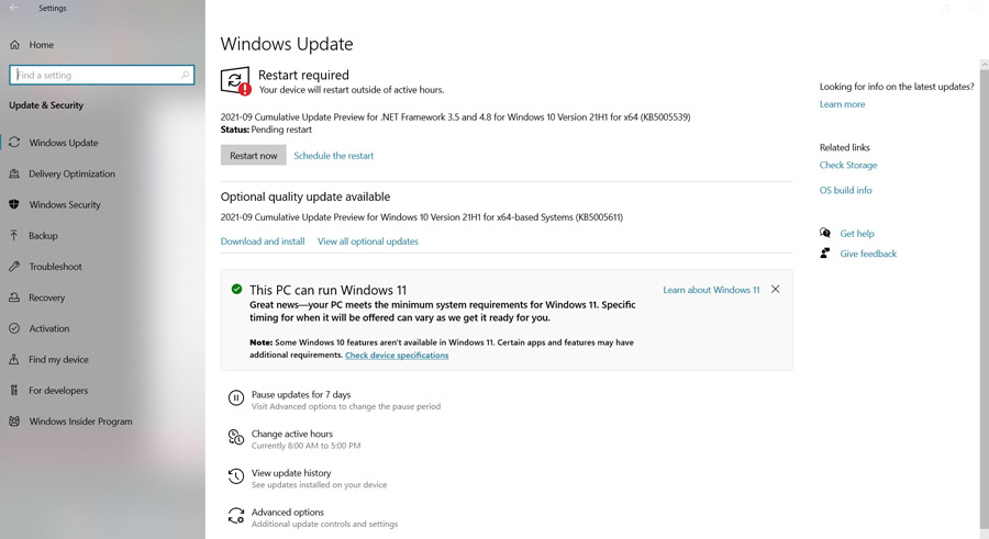 Windows11 Update Check - 2