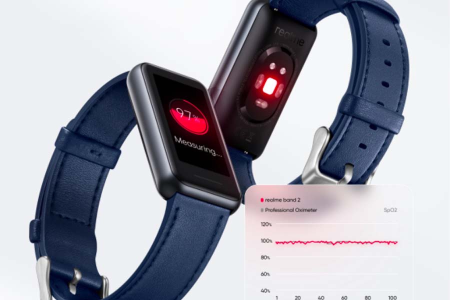 Realme Band 2 blood oxygen monitor