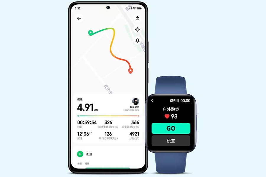 Redmi Watch 2 GPS Tracking