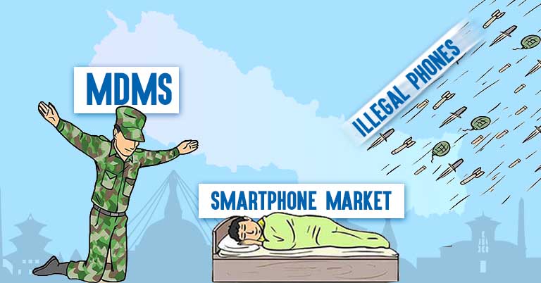 Grey imports of smartphones rise with lack of MDMS unauthorized illegal phones Nepal Mobile Device Management System