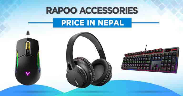 Rapoo Accessories Price Nepal mouse keyboard headset TWS Bluetooth speaker game controller charger