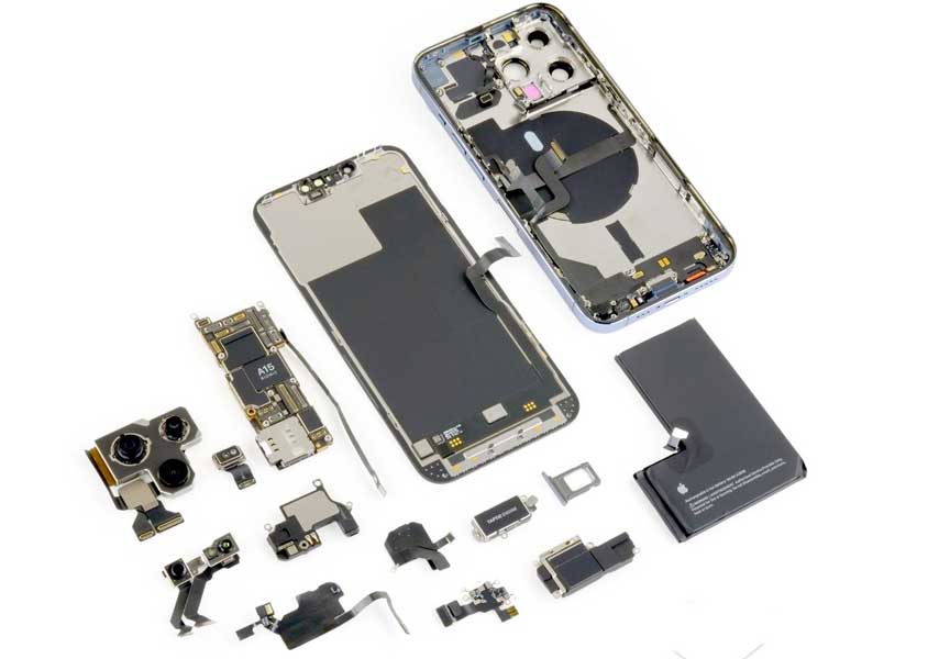 iPhone 13 Pro Max internal component breakdown