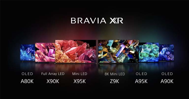 Sony 2022 TV lineup QD-OLED Mini LED TV A95K