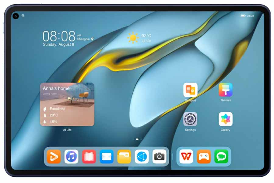 Huawei MatePad Pro 10.8 Homescreen