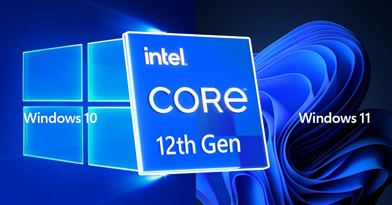 Intel 12th Gen Alder Lake Windows 10 vs Windows 11 Desktop CPU Processors