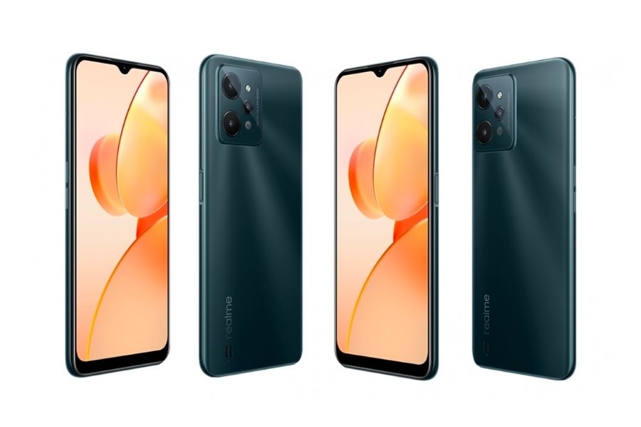 Realme C31 front and back design