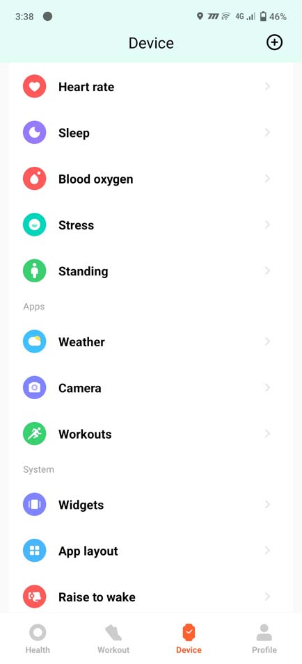 Mi Fitness UI - Device 2
