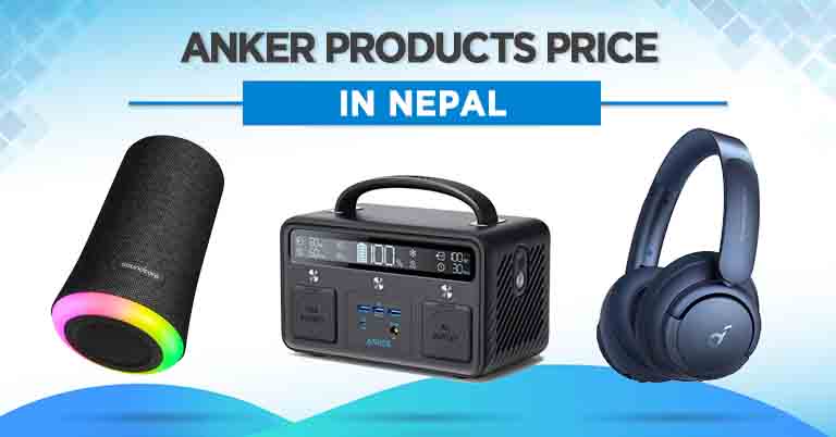 Anker Products Price in Nepal Audio Accessories Chargers Power banks wireless TWS earbuds portable Bluetooth speakers headphones
