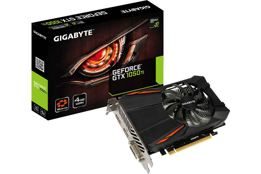 Gigabyte GeForce GTX 1050 Ti GV-4GD (Single Fan)