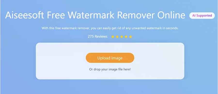 Aiseesoft Free Watermark Remover Online