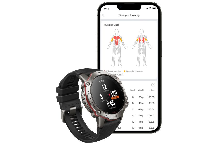 Amazfit Falcon features for gym-goers