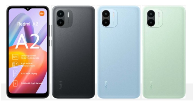 Xiaomi Redmi A2 32 GB Mobile Phone, Light Blue, Android 12 GO : :  Electronics & Photo