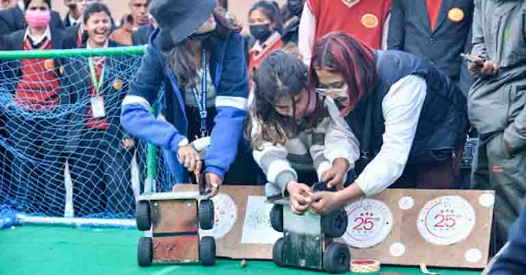 United Academy Inter School Soccer Robo Competition