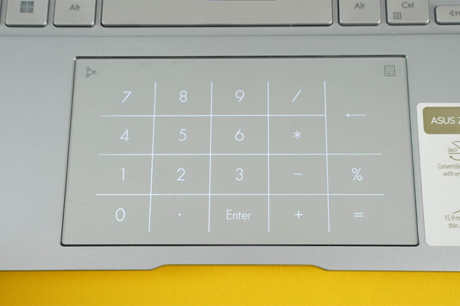 Asus Zenbook 14 Flip OLED (2023) - Trackpad