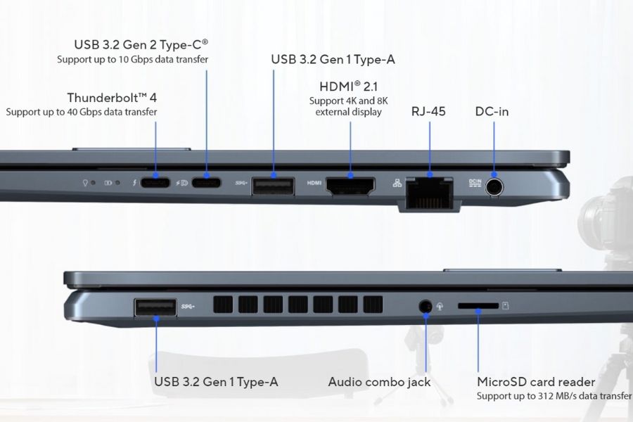 Asus Vivobook Pro 16 OLED 2023 Ports