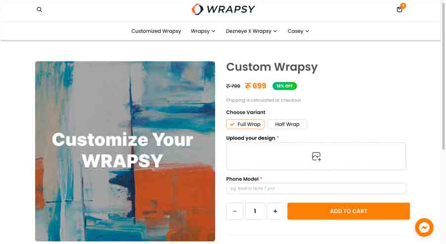 Customize Your Wrapsy Design