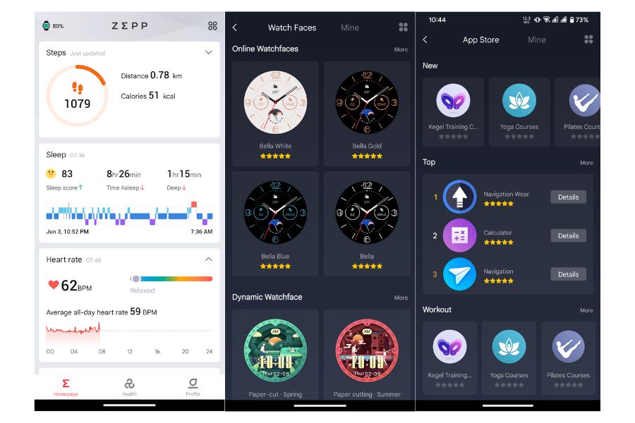 Zepp App Features