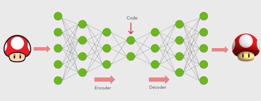 Encoder and decoder of Autoencoder