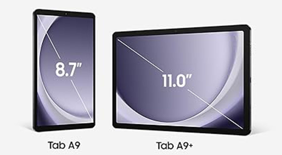 Samsung Galaxy Tab A9 and A9+ Design