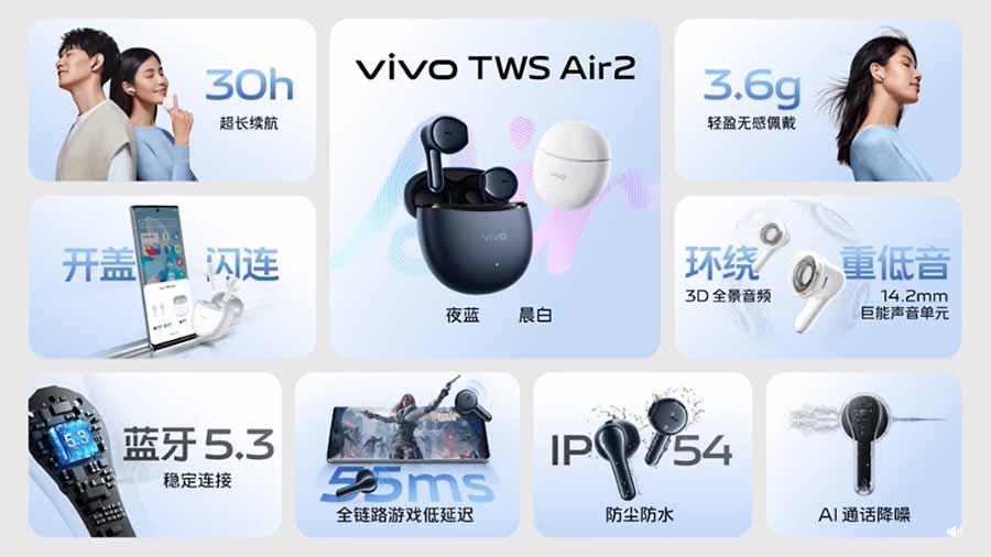 Vivo TWS Air2 All Features