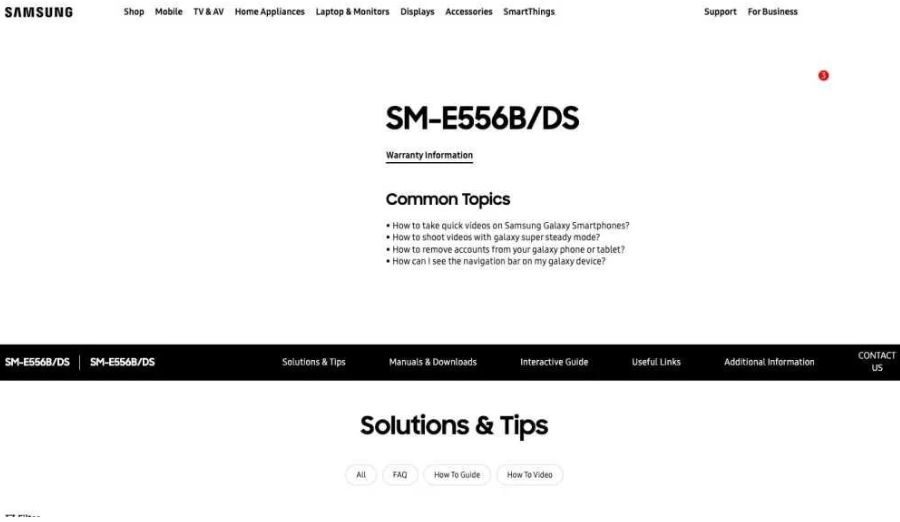 SM-E556BDS Samsung Website