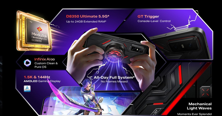 Infinix GT 30 Pro Launched with RGB Triggers and Gaming Features
