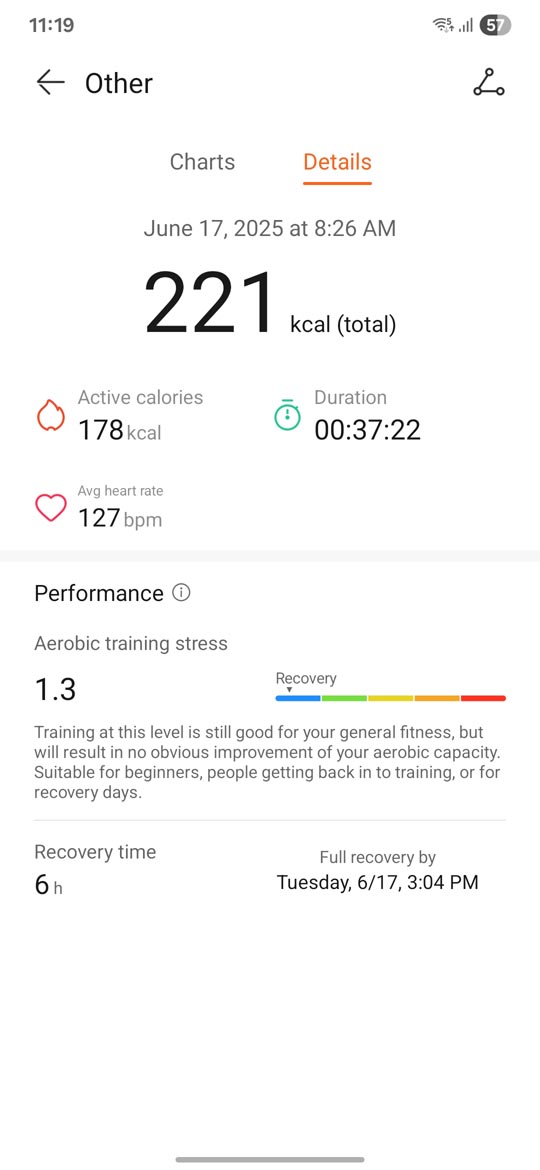 Huawei Band 10 - Workout 1