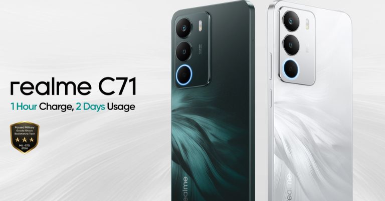 Realme C71 launched with Unisoc T7250 SoC and 6300mAh battery