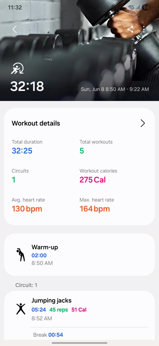 Samsung Galaxy Watch 4 Classic - Dynamic workout