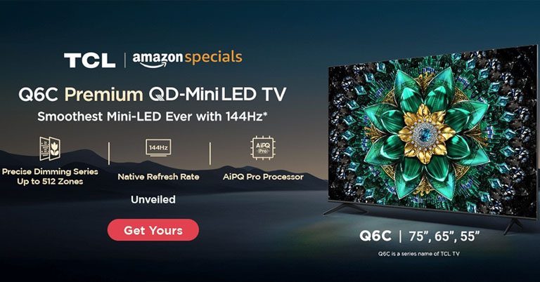 TCL Q6C Mini LED TV (2025) launching soon in Nepal with 144Hz panel and Dolby Atmos