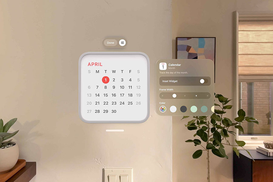 Updated-widgets-on-visionOS-26 Apple M5 Vision Pro Price in Nepal, Specifications, Launch