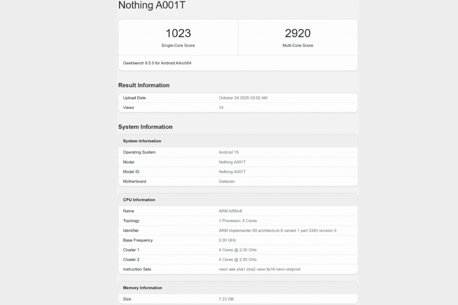nothing-phone-3a-lite-geekbench Nothing Phone (3a) Lite Rumors, Specifications, Availability