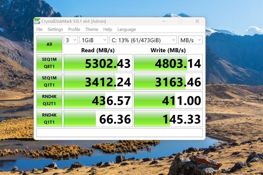 Acer Aspire Lite 14 CystalDiskMark