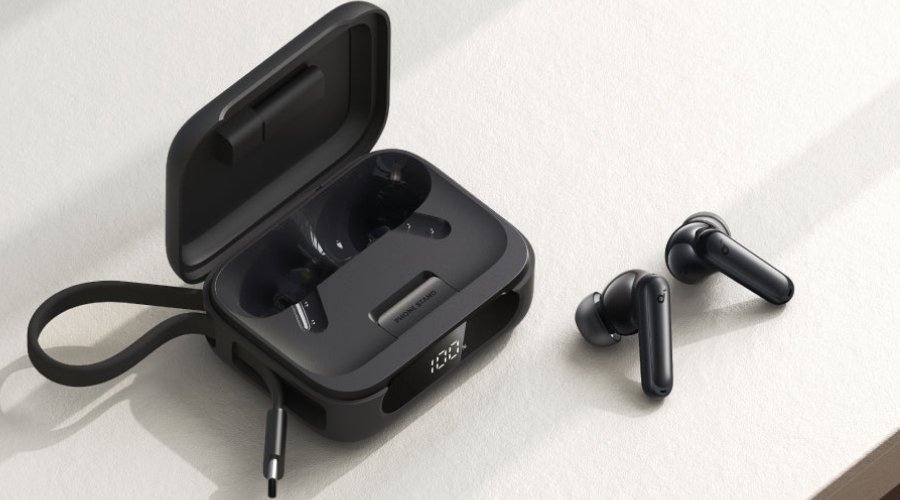 Soundcore P41i buds with the charging case